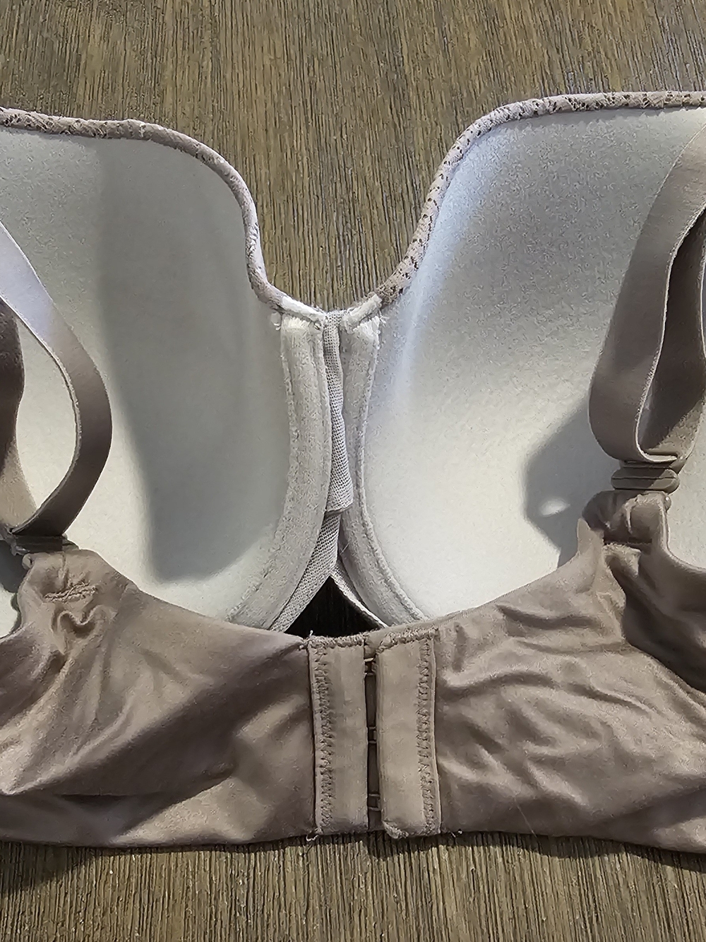 Auden Taupe Lace-Pattern T-Shirt Bra - Picture 2 of 3